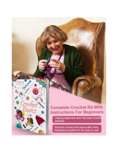 Kit de Crochet Coopay 71PCS para Principiantes con Hilos 2