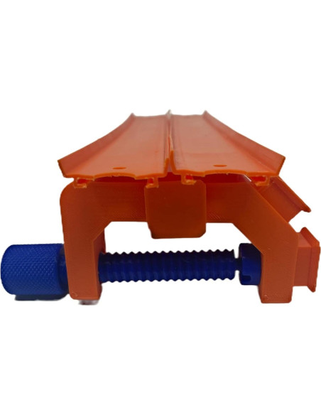 Abrazadera de Pista Hot Wheels 1/64 Naranja/Azul Duradera Abrazadera de Pista Hot Wheels 1/64 Naranja/Azul Duradera