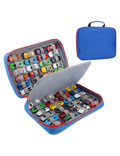 KISLANE Funda para 48 Coches de Juguete Azul
