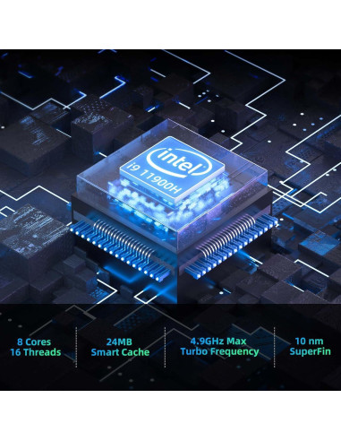 Mini PC AWOW MGI9 Intel Core i9-11900H 32GB 1TB SSD 4K