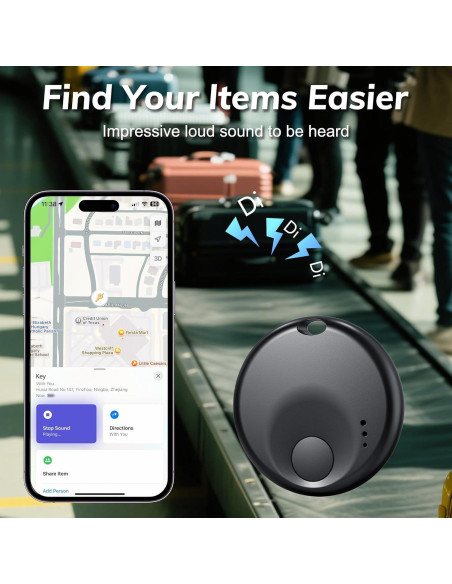 Tracker Bluetooth Inteligente Genérico - Paquete de 4 Negro Tracker Bluetooth Inteligente Genérico - Paquete de 4 Negro