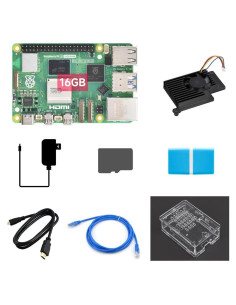 Kit de Inicio Waveshare Raspberry Pi 5 16GB + TF 64GB + Accesorios