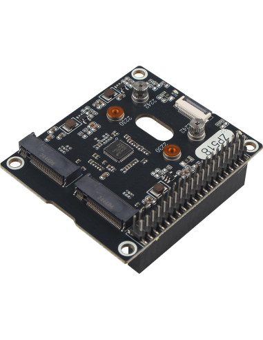 Adaptador ZDE ZP518 PCIe Doble M.2 NVMe para Raspberry Pi 5