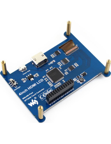 Pantalla LCD táctil 4" Waveshare 480x800 HDMI Raspberry Pi