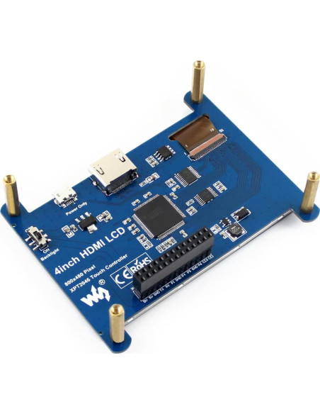 Pantalla LCD táctil 4" Waveshare 480x800 HDMI Raspberry Pi Pantalla LCD táctil 4" Waveshare 480x800 HDMI Raspberry Pi