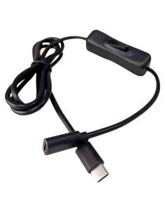 Cable de Extensión USB-C con Interruptor para Raspberry Pi 4 - 1m