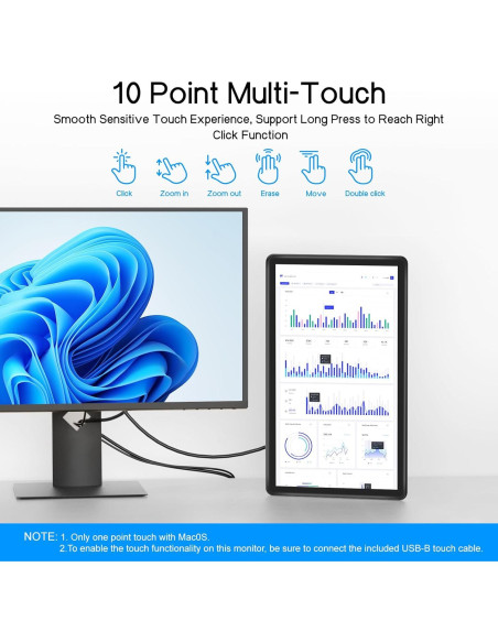 Monitor Táctil MAGEX 15.6" FHD 1080p IPS 10 Puntos USB-B Monitor Táctil MAGEX 15.6" FHD 1080p IPS 10 Puntos USB-B
