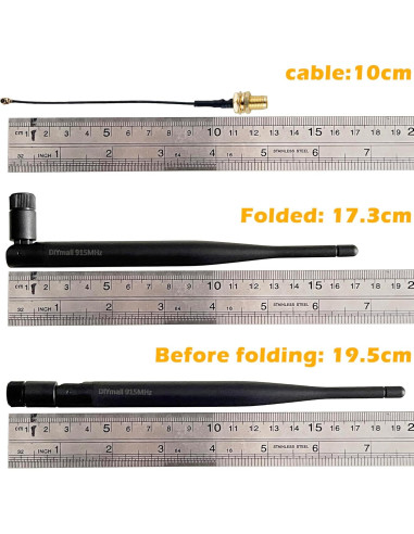 Antena 915MHz Wishiot 5dBi SMA Macho Omni-Direccional 19.5cm