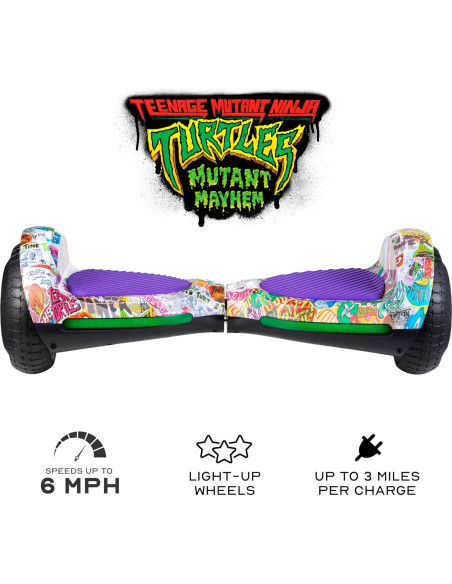 Hoverboard Eléctrico Voyager Tortugas Ninja 220W Ruedas LED Hoverboard Eléctrico Voyager Tortugas Ninja 220W Ruedas LED