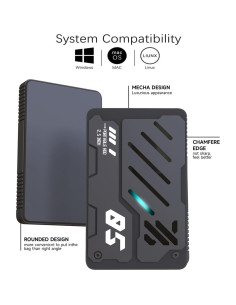 Disco Duro Externo Portátil Tianken 320GB USB 3.1 Tipo C 2