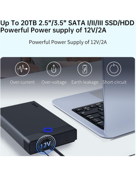 Carcasa de Disco Duro Externo SSK 3.5 USB 3.0 hasta 20TB Carcasa de Disco Duro Externo SSK 3.5 USB 3.0 hasta 20TB