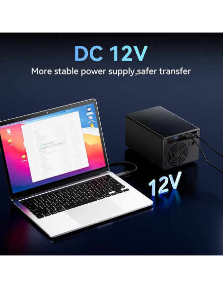 Caja de Disco Duro Externa Cenmate 3 Bahías USB 3.0 60TB Caja de Disco Duro Externa Cenmate 3 Bahías USB 3.0 60TB