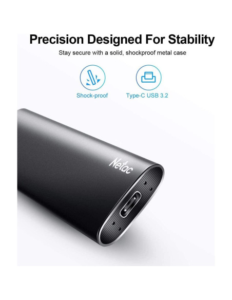 SSD Portátil Netac 2TB USB 3.2 Gen 2 Zslim Alta Velocidad SSD Portátil Netac 2TB USB 3.2 Gen 2 Zslim Alta Velocidad