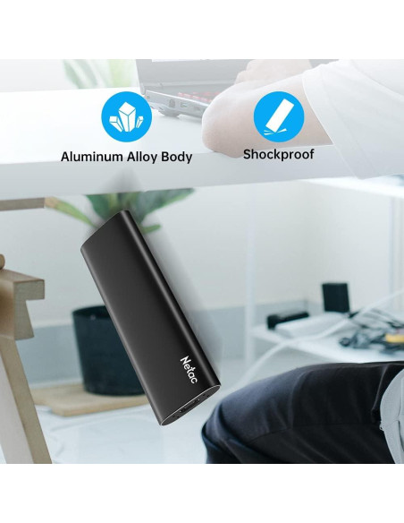 SSD Portátil Netac 2TB USB 3.2 Gen 2 Zslim Alta Velocidad SSD Portátil Netac 2TB USB 3.2 Gen 2 Zslim Alta Velocidad