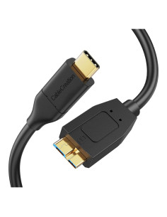 Cable USB C a Micro B CableCreation 1 pie 10Gbps Negro