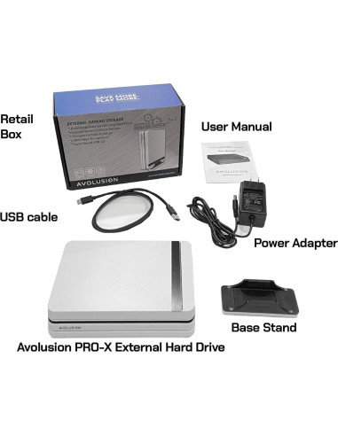 Disco Duro Externo Avolusion PRO-X 12TB USB 3.0 Blanco