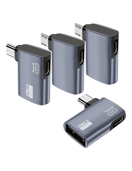 Adaptador Micro USB OTG AreMe 4 Pack para Fire TV Stick Adaptador Micro USB OTG AreMe 4 Pack para Fire TV Stick