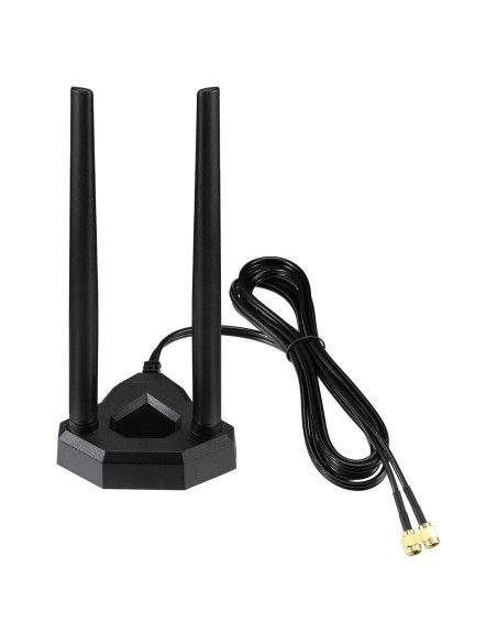 Antena WiFi Doble Banda Eightwood 2.4GHz 5GHz 8dBi con Cable 1.98m Antena WiFi Doble Banda Eightwood 2.4GHz 5GHz 8dBi con Cable 1.98m
