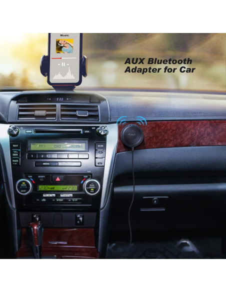 Adaptador Bluetooth 5.0 Smof BT4805P 3.5mm para Coche Adaptador Bluetooth 5.0 Smof BT4805P 3.5mm para Coche