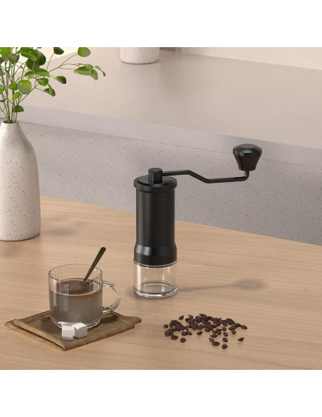Molino de Café Manual Mikinya - Acero Inoxidable, 40 Ajustes Molino de Café Manual Mikinya - Acero Inoxidable, 40 Ajustes