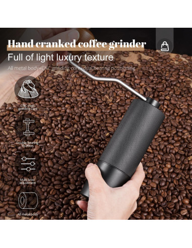 Molino de café manual Genérico MCG2401 25g acero inoxidable