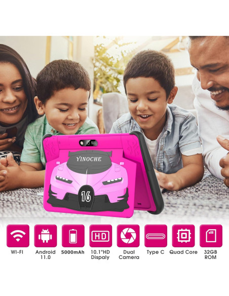 Tablet Infantil YINOCHE 10.1" Rosa - Android, 64GB, Control Parental Tablet Infantil YINOCHE 10.1" Rosa - Android, 64GB, Control Parental