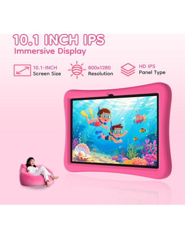Tableta para Niños SVITOO P10PKIDS 10" Android 14 12GB RAM 128GB