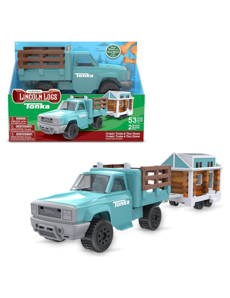 Set de Construcción Lincoln Logs y Camión Tonka 50 Piezas Set de Construcción Lincoln Logs y Camión Tonka 50 Piezas