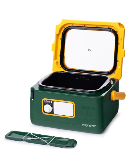 Olla de Cocción Lenta Presto 8 Cuartos Verde/Oro para Viajar Olla de Cocción Lenta Presto 8 Cuartos Verde/Oro para Viajar
