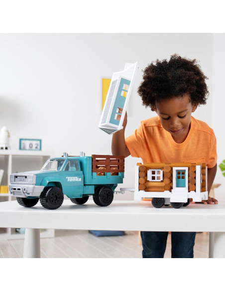 Set de Construcción Lincoln Logs y Camión Tonka 50 Piezas Set de Construcción Lincoln Logs y Camión Tonka 50 Piezas