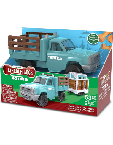 Set de Construcción Lincoln Logs y Camión Tonka 50 Piezas