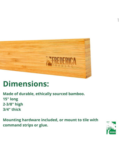 Soporte Magnético de Madera para Cuchillos Frederica 38.1 cm