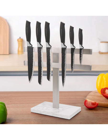 Soporte Magnético para Cuchillos BathAce con Base de Mármol Soporte Magnético para Cuchillos BathAce con Base de Mármol