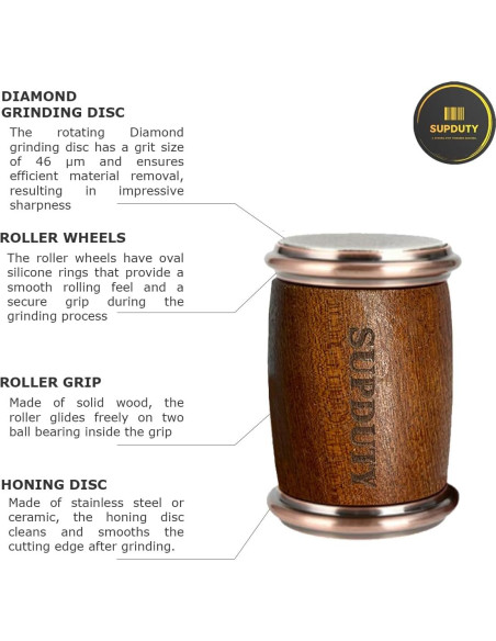Afilador de Cuchillos Rodante SUPDUTY - Discos de Diamante y Cerámica - 15 y 20 Afilador de Cuchillos Rodante SUPDUTY - Discos de Diamante y Cerámica - 15 y 20