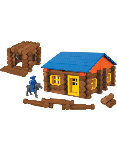 LINCOLN LOGS Cabaña Oak Creek - 137 Piezas de Madera Real