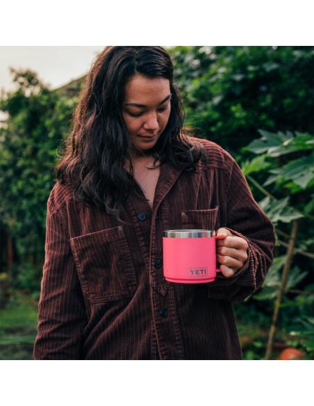 Taza Aislada al Vacío YETI Rambler 14 oz Rosa Tropical Taza Aislada al Vacío YETI Rambler 14 oz Rosa Tropical