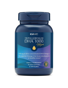 Suplemento Omega 3 DHA GNC Triple Fuerza 1000mg 90 Cápsulas