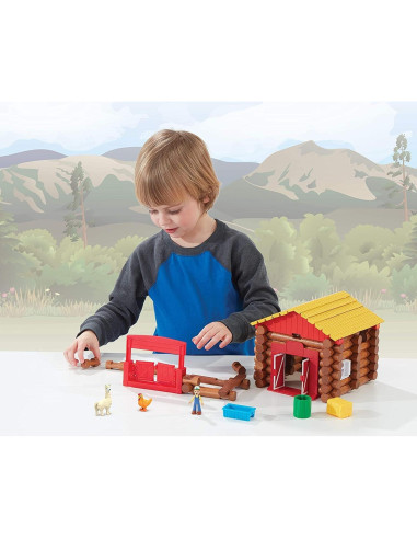 Lincoln Logs Diversión en la Granja - 102 Piezas - Juguete Educativo
