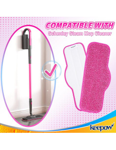 Paños de Microfibra KEEPOW para Mopa de Vapor Schenley 6 Pzas 2