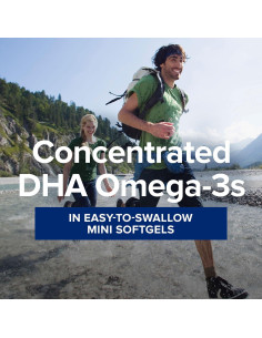 Suplemento Omega 3 DHA GNC Triple Fuerza 1000mg 90 Cápsulas 2