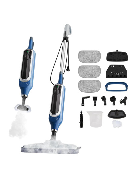 Mopa de Vapor Sapodilla 12 en 1 Azul 1200W 7m para Hogar Mopa de Vapor Sapodilla 12 en 1 Azul 1200W 7m para Hogar