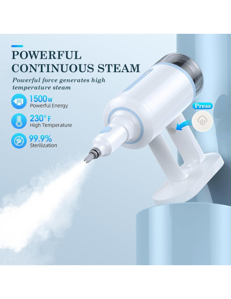 Mopa de Vapor Munoje M3PRO 1500W Desmontable para Todos los Pisos Mopa de Vapor Munoje M3PRO 1500W Desmontable para Todos los Pisos