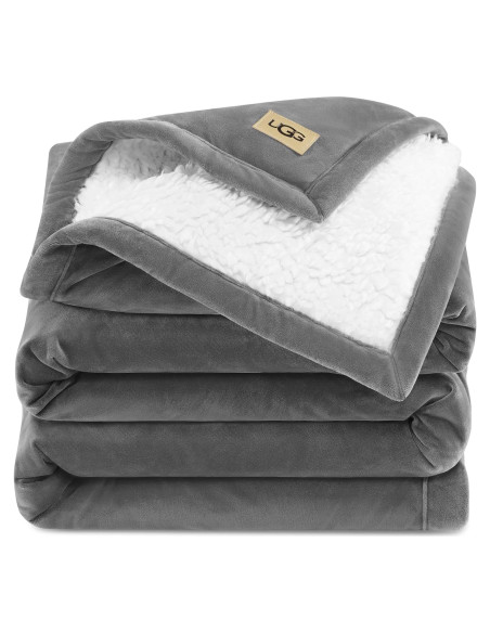 Manta UGG Bliss Sherpa Reversible 127x177 cm Gris Manta UGG Bliss Sherpa Reversible 127x177 cm Gris