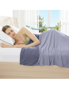 Manta Refrigerante HYLEORY Reina 90x90 Azul Transpirable 2