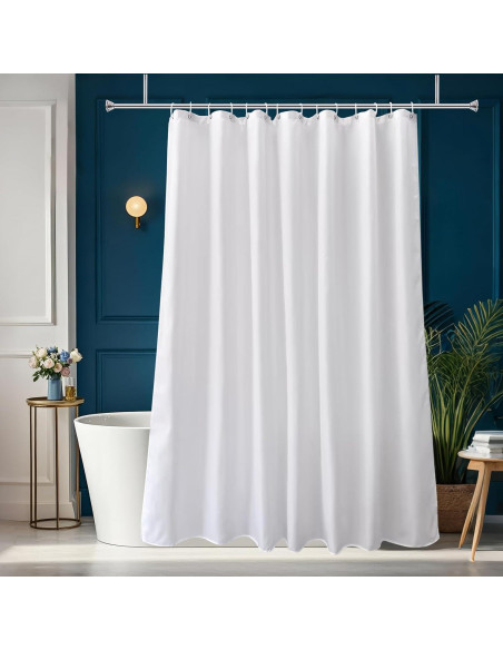 Cortina de Ducha Larga AooHome 183x198 cm Impermeable Blanca Cortina de Ducha Larga AooHome 183x198 cm Impermeable Blanca
