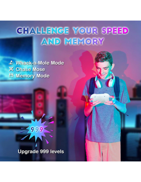 Gamepad Antiestrés AOTIBO Gris - 5 Modos de Juego y Luz Gamepad Antiestrés AOTIBO Gris - 5 Modos de Juego y Luz
