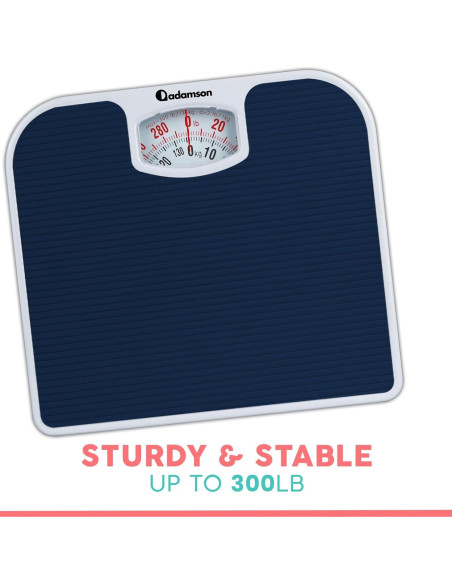 Báscula Analógica Adamson A21 - Hasta 136 kg - Antideslizante Báscula Analógica Adamson A21 - Hasta 136 kg - Antideslizante