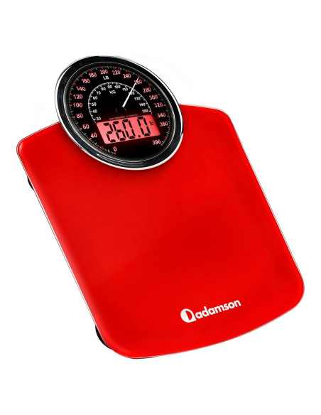 Báscula Híbrida Adamson Digital y Analógica 180kg Vidrio Templado Báscula Híbrida Adamson Digital y Analógica 180kg Vidrio Templado
