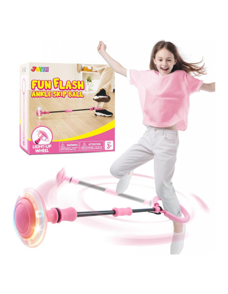 Pelota de Salto de Tobillo Joyin Rosa con Luces Intermitentes Pelota de Salto de Tobillo Joyin Rosa con Luces Intermitentes