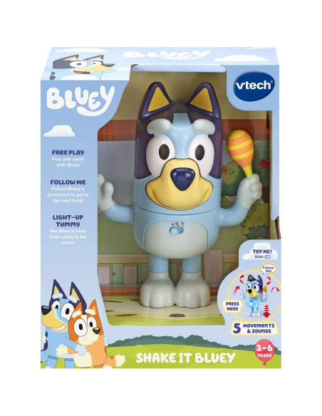 Juguete Interactivo VTech Bluey Sacude a Bluey 3-6 Años Juguete Interactivo VTech Bluey Sacude a Bluey 3-6 Años